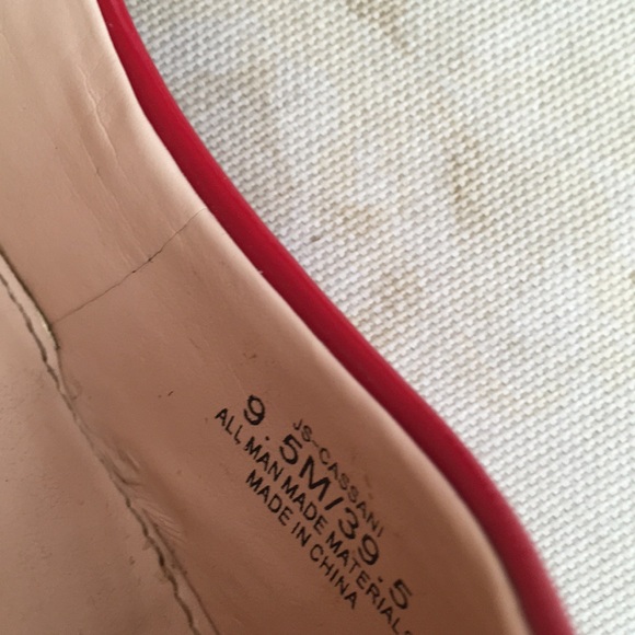 Jessica Simpson red stiletto patent leather pumps, classic, sz. 10 - Picture 7 of 8